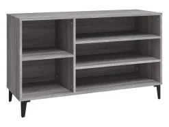 Zapatero Sonoma gris 102x36x60 cm Madera de ingeniería