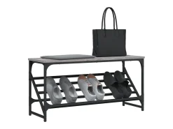Zapatero Sonoma gris 90x30x45 cm madera de ingeniería