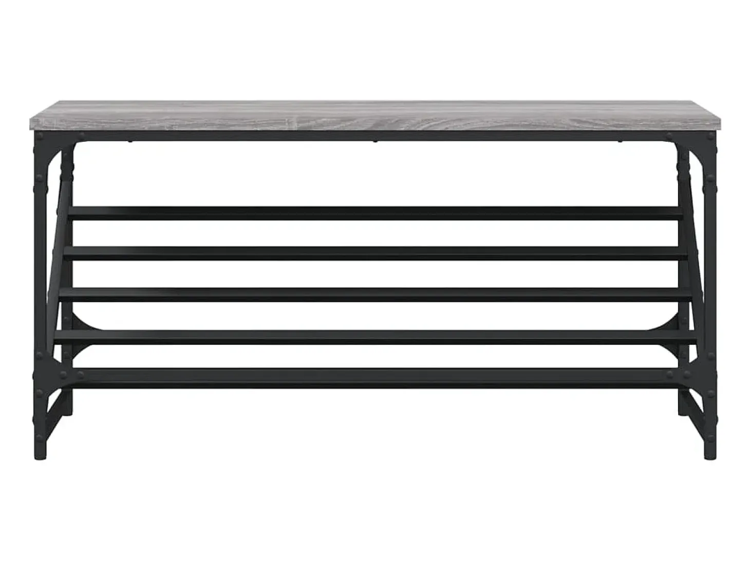 Zapatero Sonoma gris 90x30x45 cm madera de ingeniería