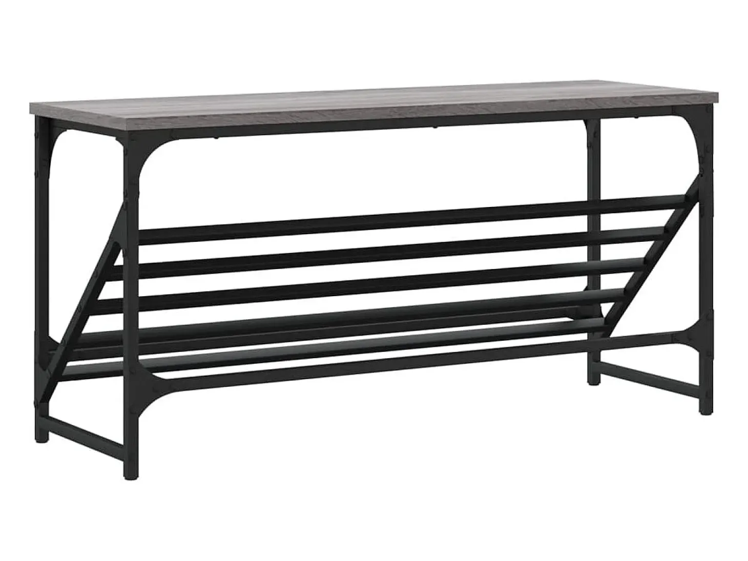Zapatero Sonoma gris 90x30x45 cm madera de ingeniería