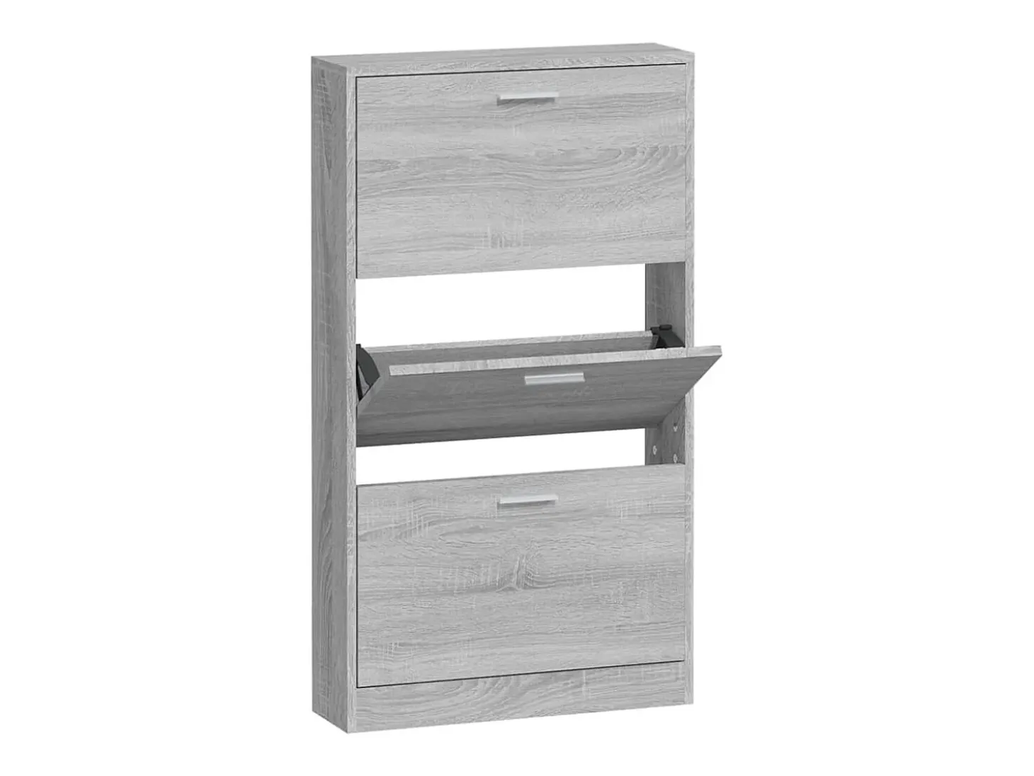 Zapatero Sonoma gris 59x17x108 cm Madera de ingeniería