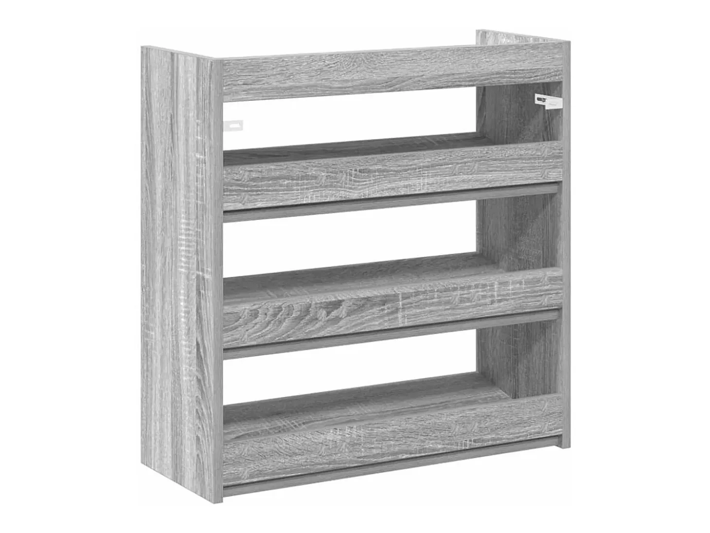 Zapatero Sonoma gris 60x25x62 cm madera de ingeniería