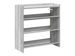 Zapatero Sonoma gris 60x25x62 cm madera de ingeniería