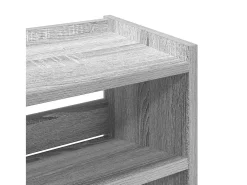 Zapatero Sonoma gris 60x25x62 cm madera de ingeniería