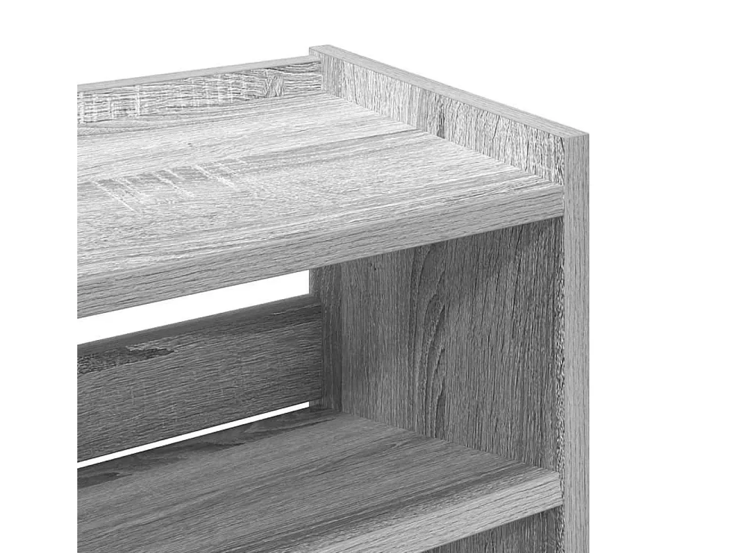 Zapatero Sonoma gris 60x25x62 cm madera de ingeniería
