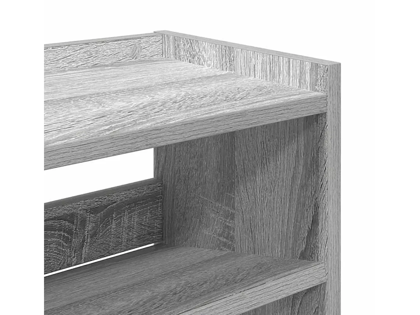 Zapatero Sonoma gris 80x25x81 cm madera de ingeniería