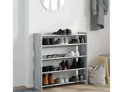 Zapatero Sonoma gris 80x25x81 cm madera de ingeniería