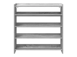 Zapatero Sonoma gris 80x25x81 cm madera de ingeniería