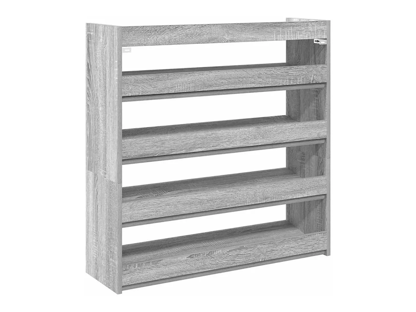 Zapatero Sonoma gris 80x25x81 cm madera de ingeniería