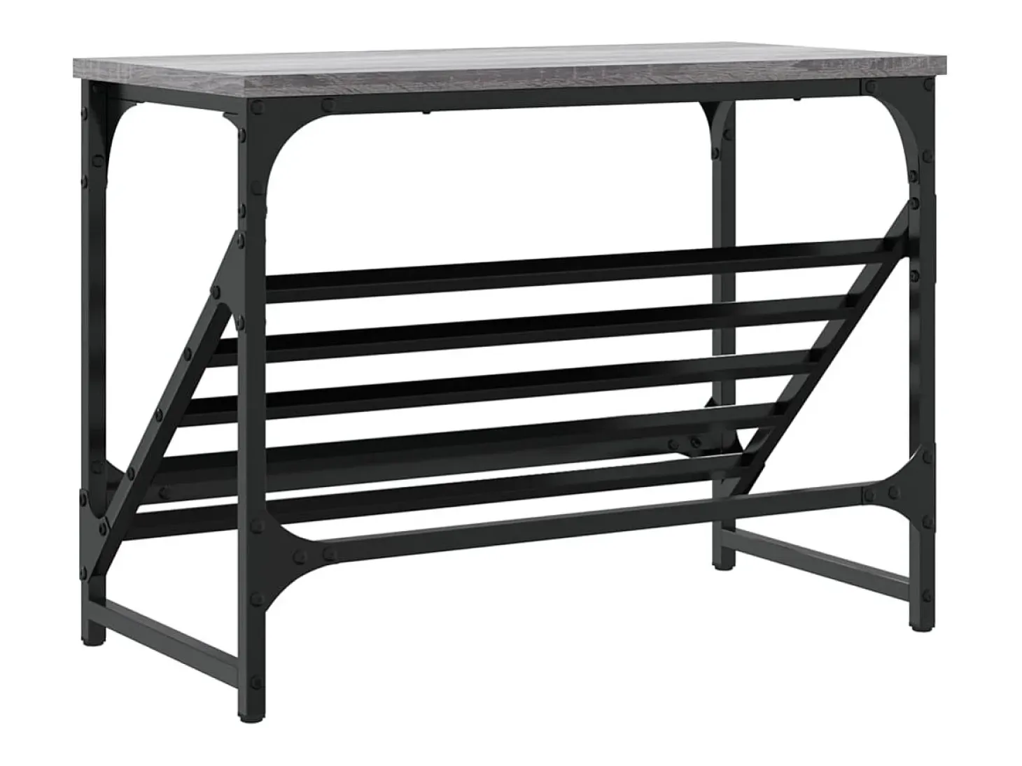 Zapatero Sonoma gris 60x30x45 cm madera de ingeniería