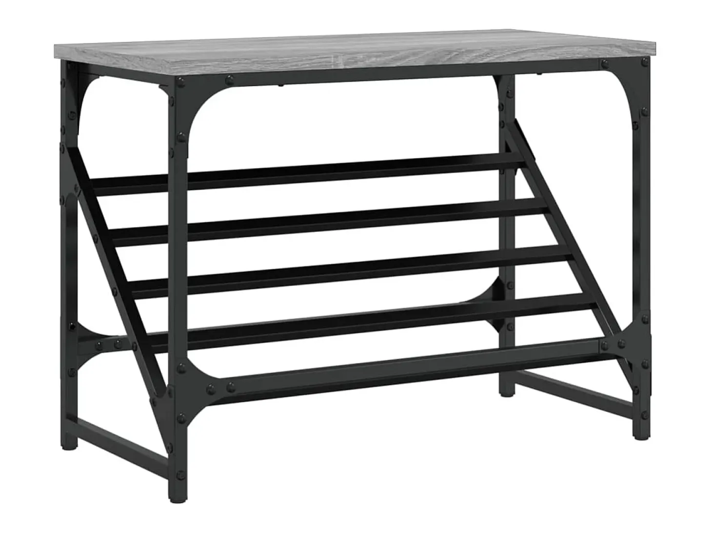 Zapatero Sonoma gris 60x30x45 cm madera de ingeniería