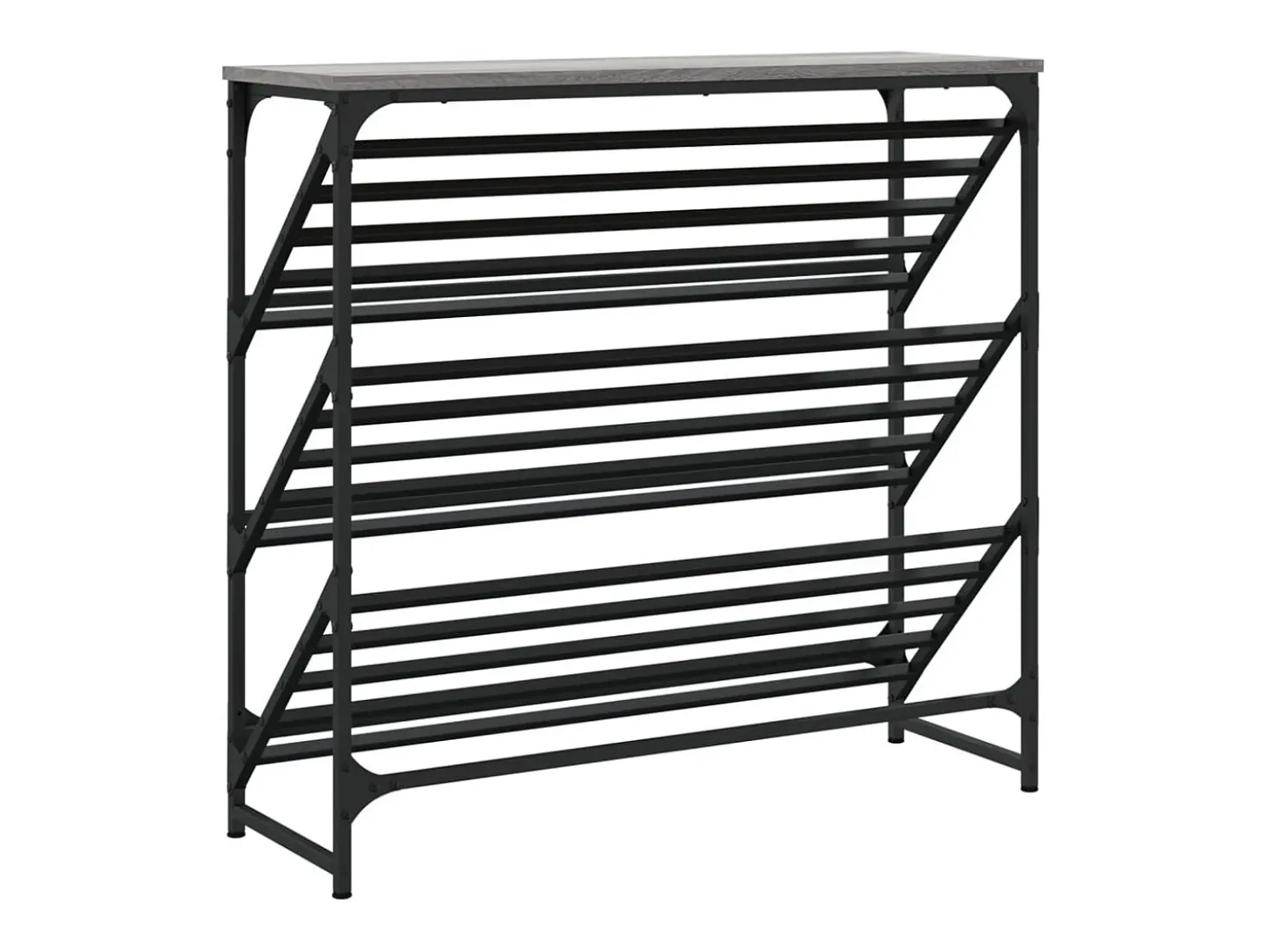 Zapatero Sonoma gris 90x30x85 cm madera de ingeniería