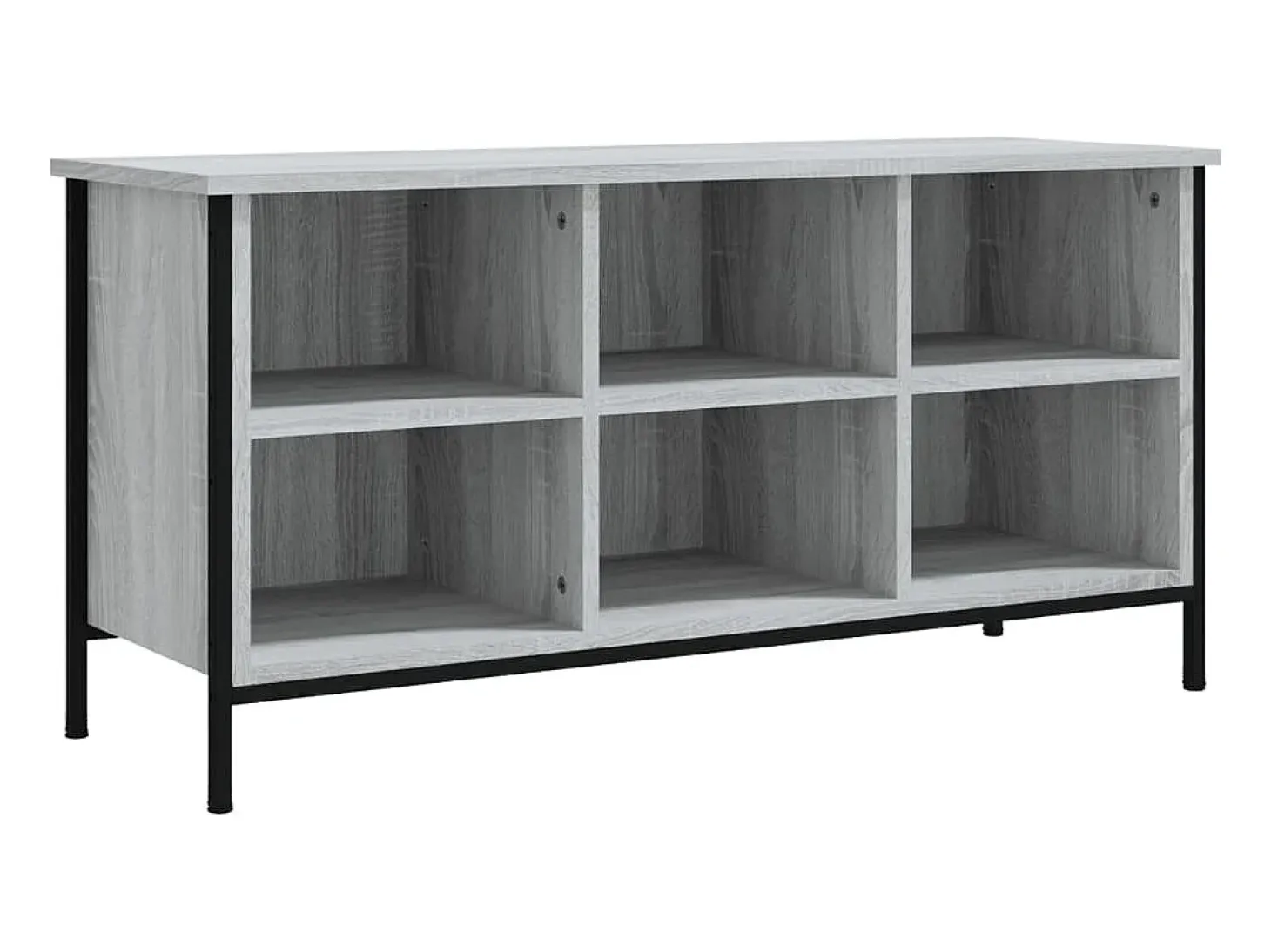 Zapatero Sonoma gris 100x35x50 cm madera de ingeniería