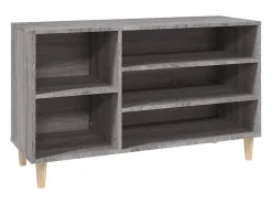 Zapatero Sonoma gris 102x36x60 cm Madera de ingeniería