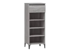 Zapatero Sonoma gris 40x36x105 cm Madera de ingeniería