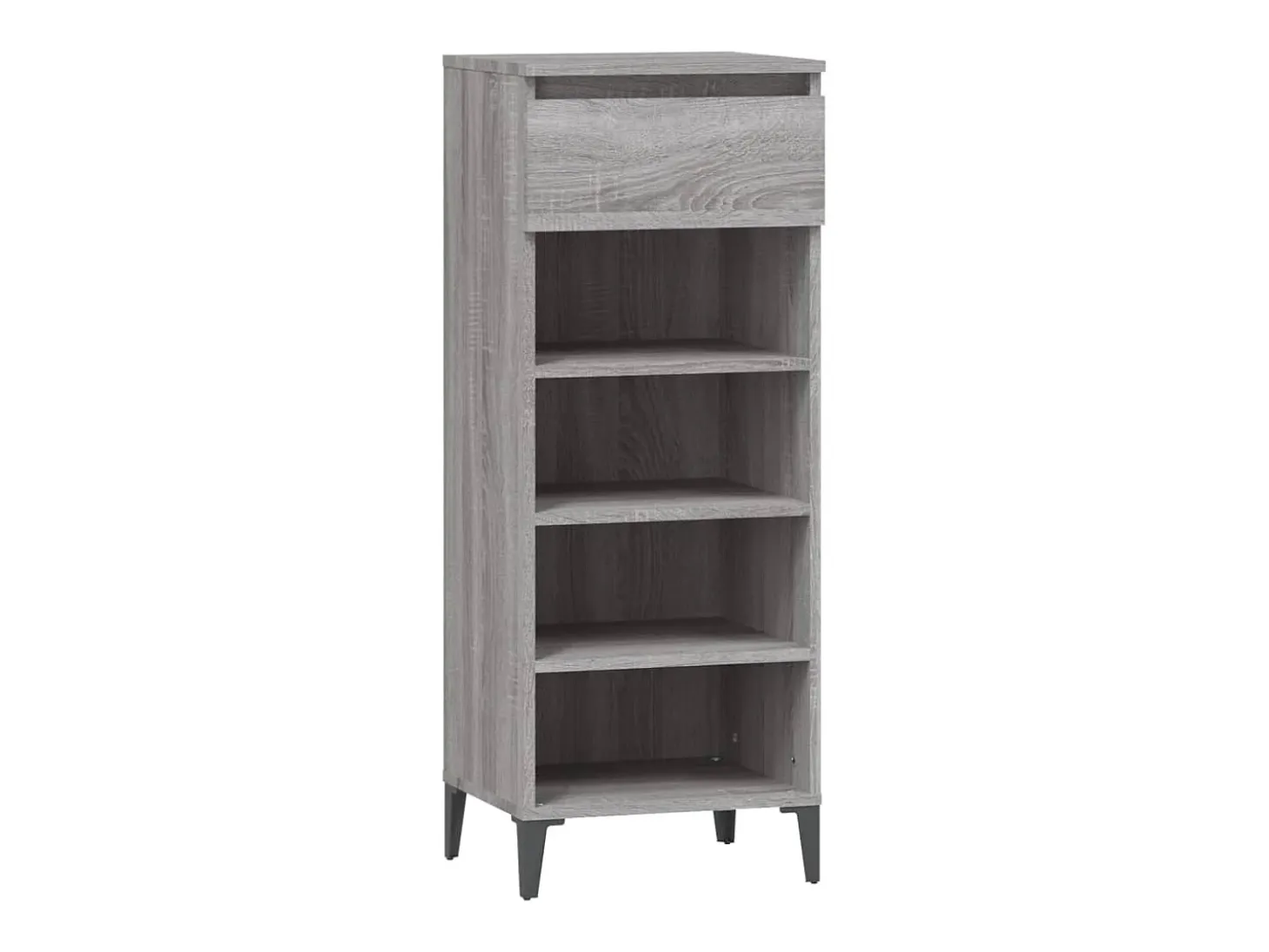 Zapatero Sonoma gris 40x36x105 cm Madera de ingeniería