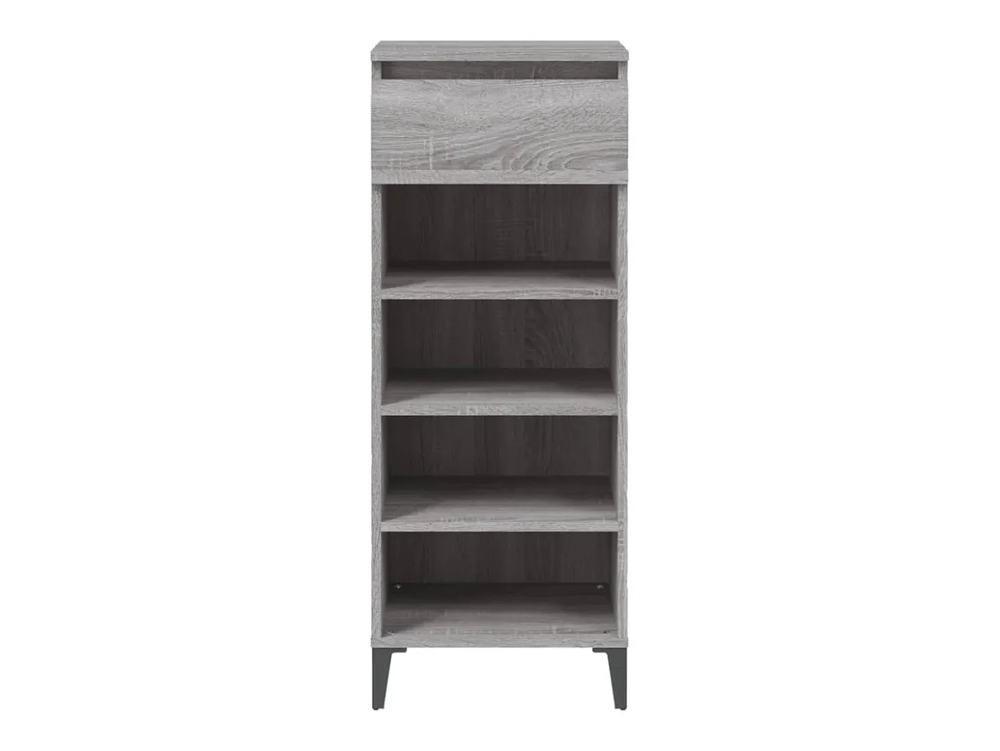Zapatero Sonoma gris 40x36x105 cm Madera de ingeniería