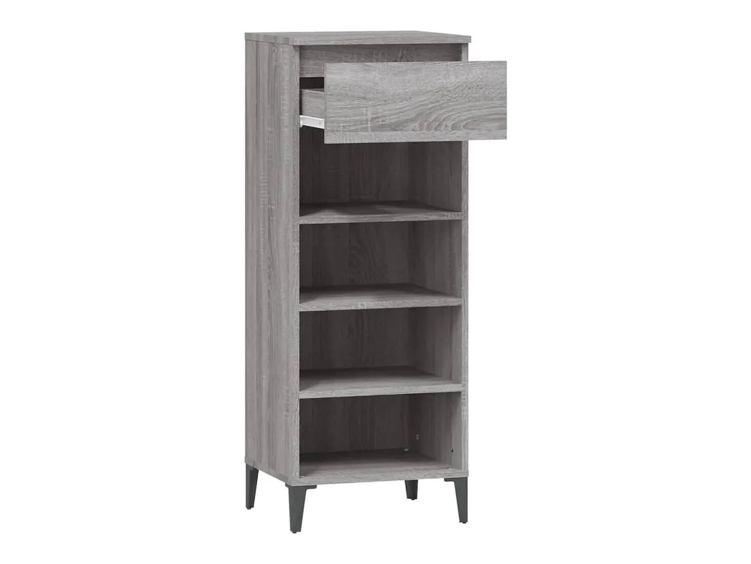 Zapatero Sonoma gris 40x36x105 cm Madera de ingeniería