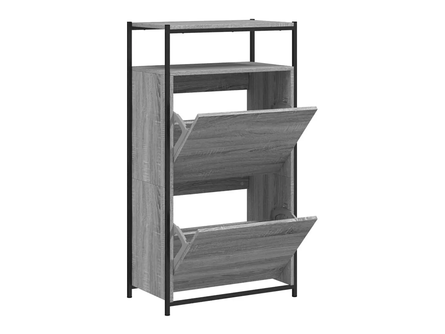 Zapatero Sonoma gris 60x34x112 cm Madera de ingeniería