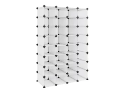 Zapatero transparente 93x36,5x140 cm PP