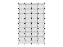 Zapatero transparente 93x36,5x140 cm PP