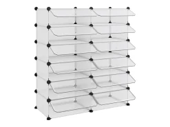 Zapatero transparente 94,5x36,5x106 cm PP