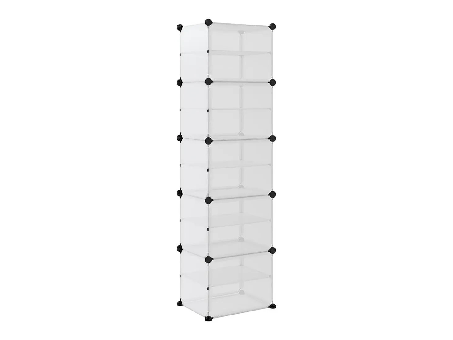 Zapatero transparente 44x31,5x153,5 cm PP