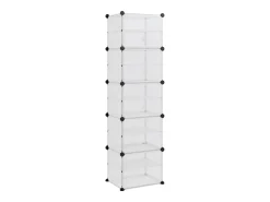 Zapatero transparente 44x31,5x153,5 cm PP