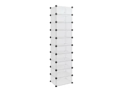 Zapatero transparente 44x32x174 cm PP