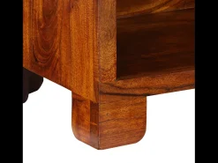 Zapatero 55x35x75 cm fabricado en madera maciza de acacia