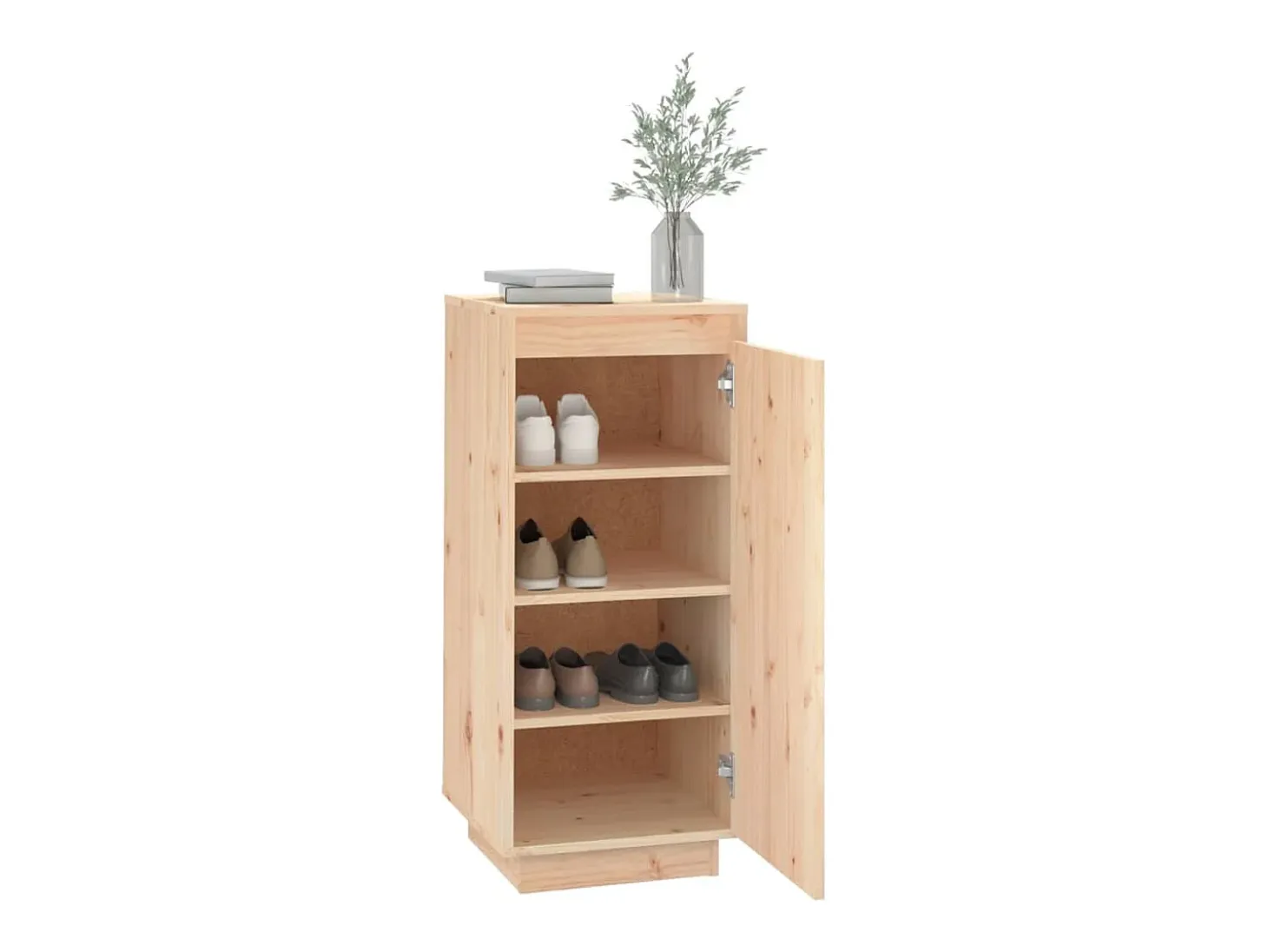 Zapatero 35x35x80 cm Madera maciza de pino