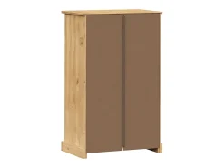 Zapatero 60x35x96 cm madera maciza de pino