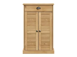 Zapatero 60x35x96 cm madera maciza de pino
