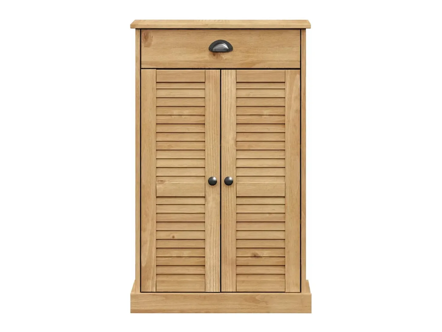 Zapatero 60x35x96 cm madera maciza de pino