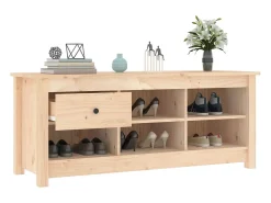 Zapatero 110x38x45,5 cm Madera maciza de pino