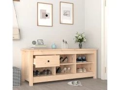 Zapatero 110x38x45,5 cm Madera maciza de pino