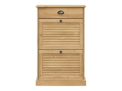Zapatero 60x35x96 cm madera maciza de pino