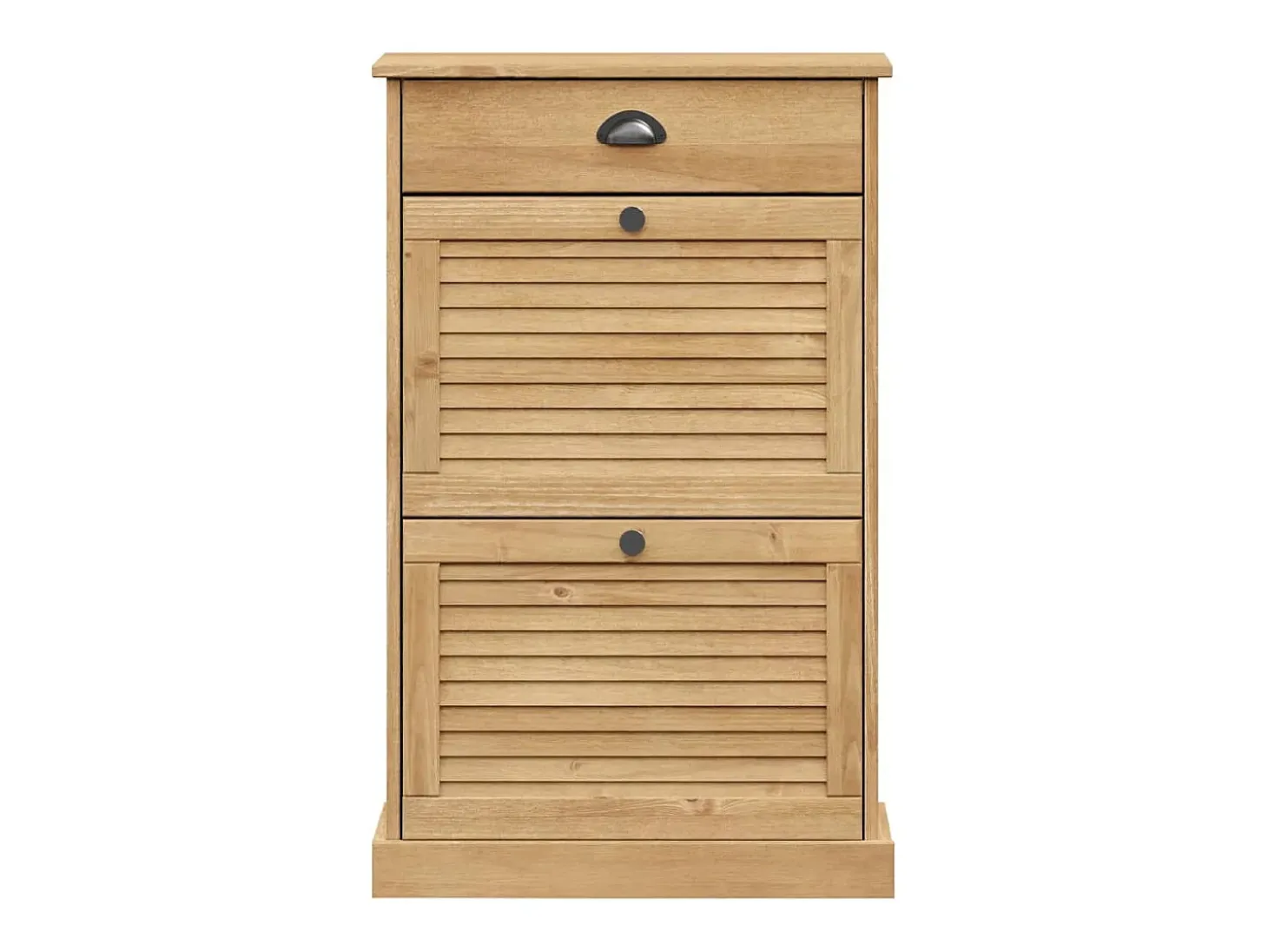 Zapatero 60x35x96 cm madera maciza de pino