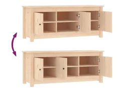 Zapatero 110x38x45,5 cm Madera maciza de pino