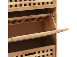 Zapatero 55x20x104 cm Madera maciza de nogal