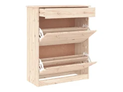 Zapatero 77x35x96 cm madera maciza de pino