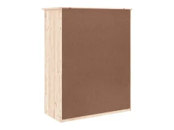 Zapatero 77x35x96 cm madera maciza de pino