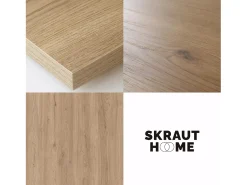 Zapatero, 187x35x145cm, Dormitorio, habitación, Cómoda, Cajonera, Tocador, Roble