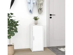 Zapateros 2 uds Blanco 32x35x70 cm Aglomerado