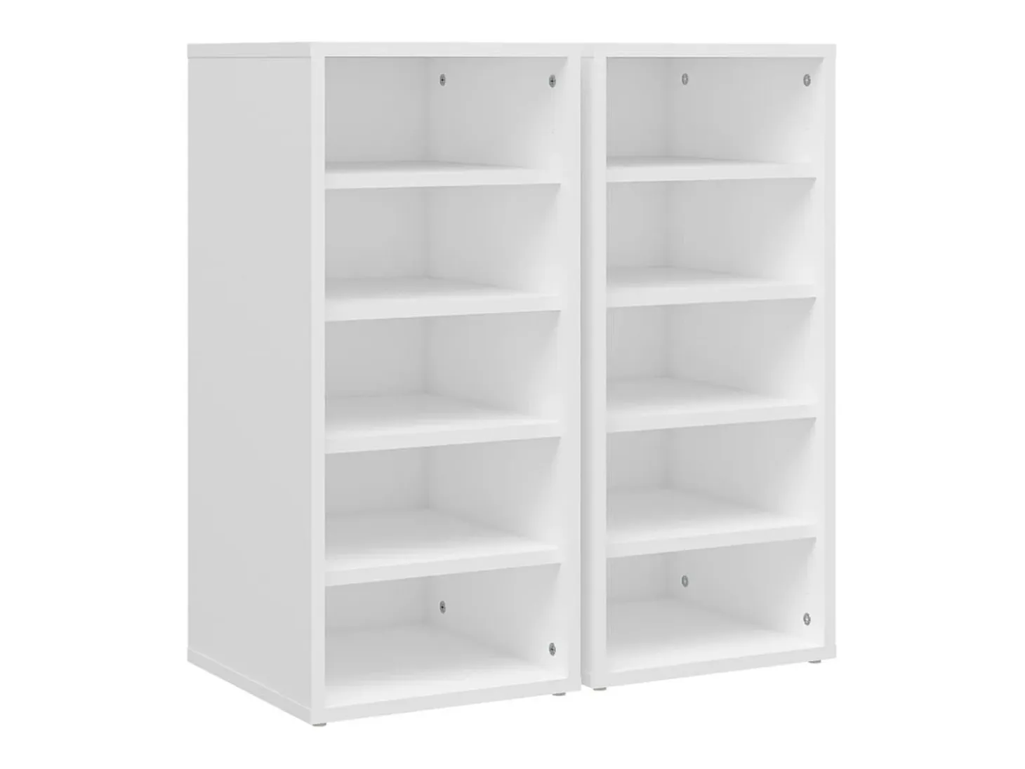 zapateros blancos de 31,5 x 35 x 70 cm de madera de ingeniería