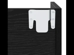 Zapateros de pared 2 uds Roble negro 60 x 18 x 60 cm