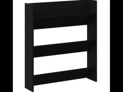 Zapateros de pared 2 uds Roble negro 60 x 18 x 60 cm