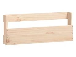 Zapateros de pared 2 uds 59x9x23 cm Pino macizo