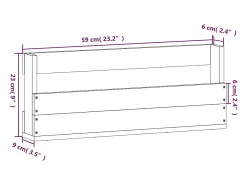 Zapateros de pared 2 uds 59x9x23 cm Pino macizo