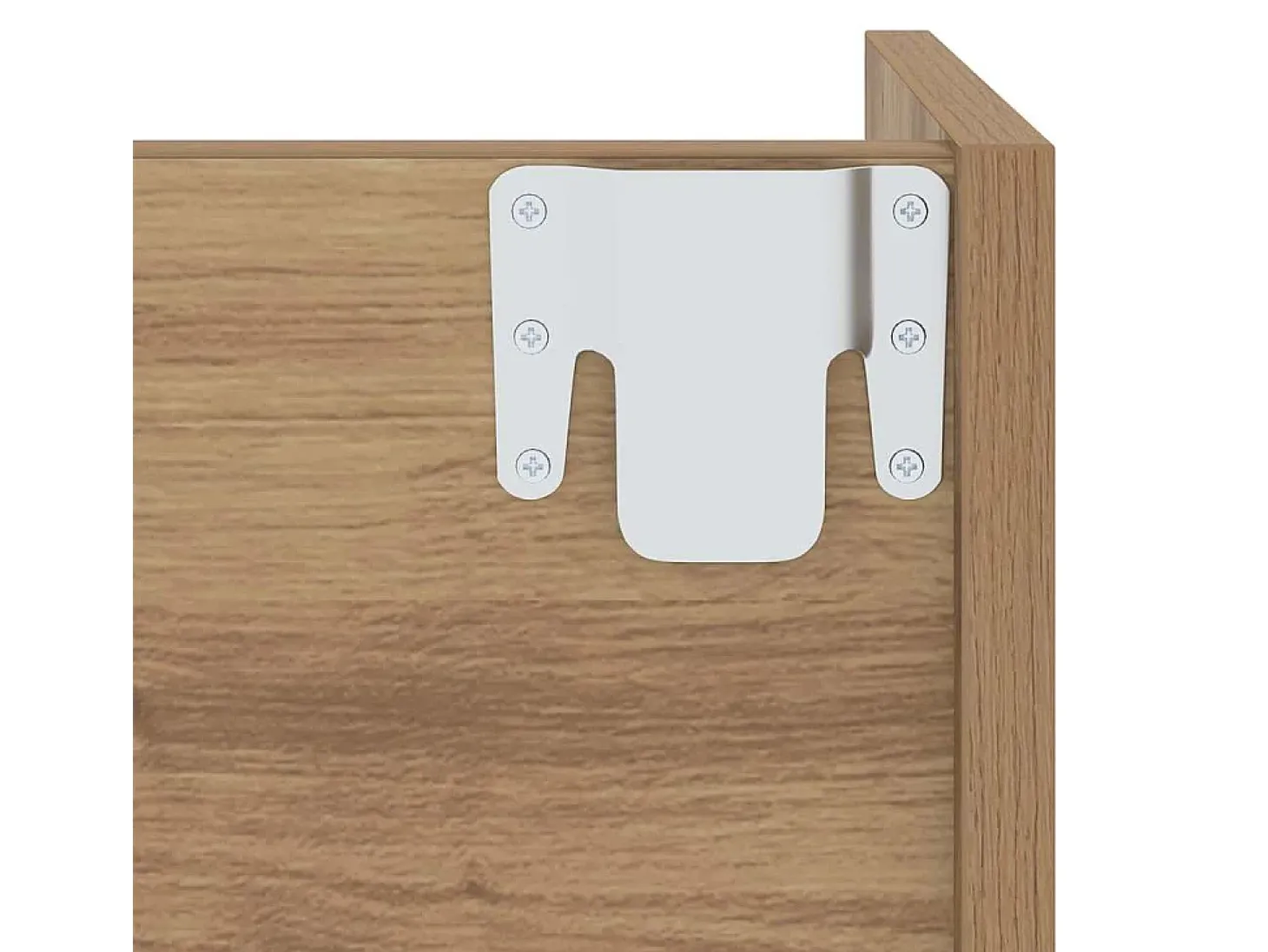 Zapateros de pared con balda Otros 2 piezas roble artesanal